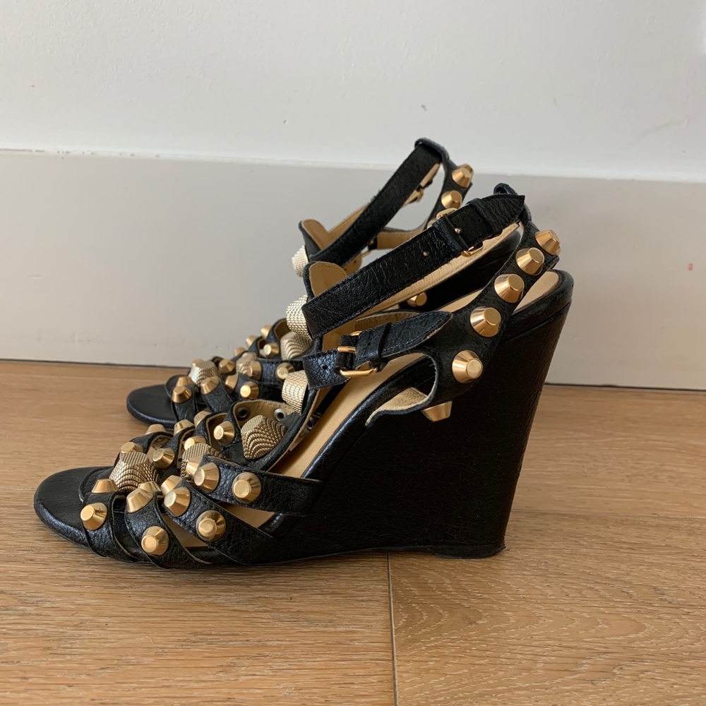 Balenciaga Arena Studded gladiator wedge - Picture 4 of 7